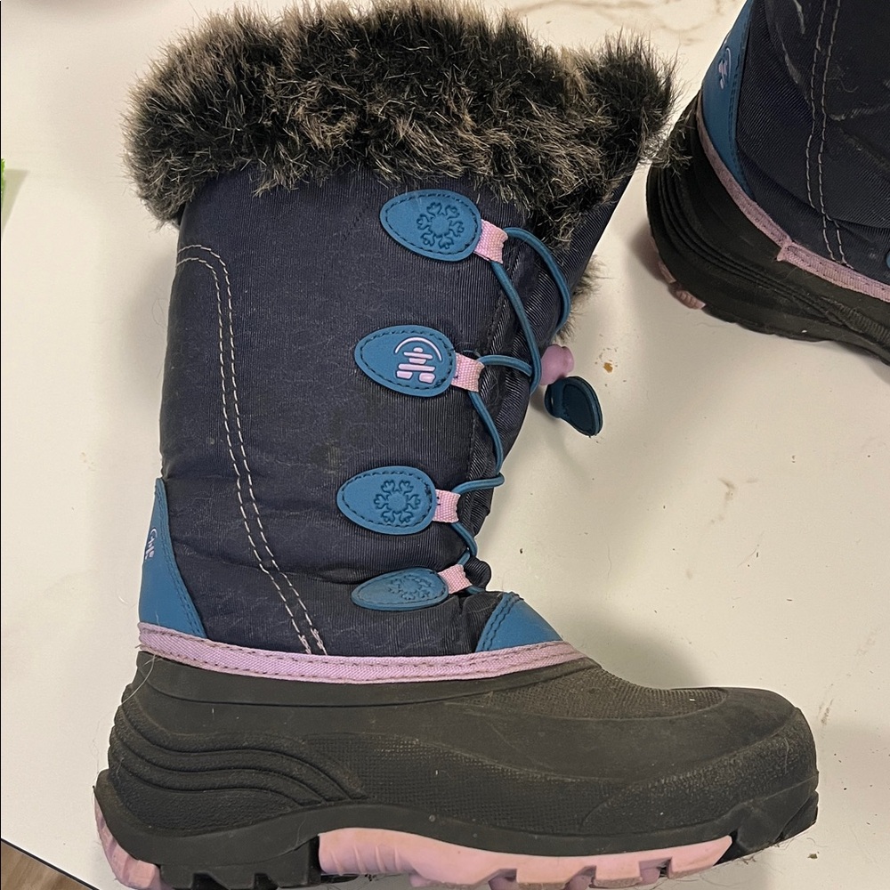 Kamik Blue and Pink Winter Boots